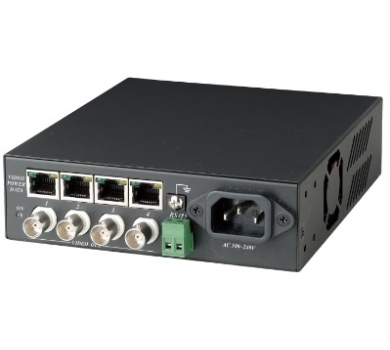 4 Port Video, Power, Data Receiver With DC High Power Supply