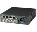 4 Port Video, Power, Data Receiver With DC High Power Supply