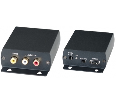HDMI to Composite Video with Stereo Audio Converter