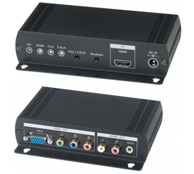 HDMI to VGA / Component with Stereo Audio Converter