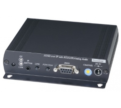HDMI & RS232, IR, Unidirectional Analog Audio over IP