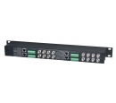 16 Port HD Video Transceiver in 1U Rack Mounting Panel